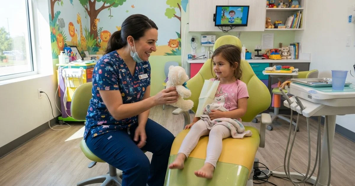 Helping a nervous child feel comfortable at the dentist